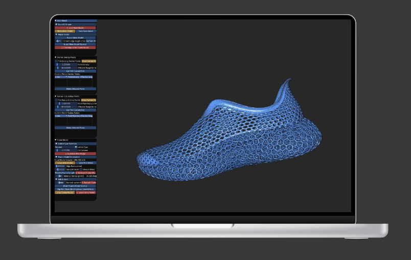 What materials are 3D-printed shoes made of?